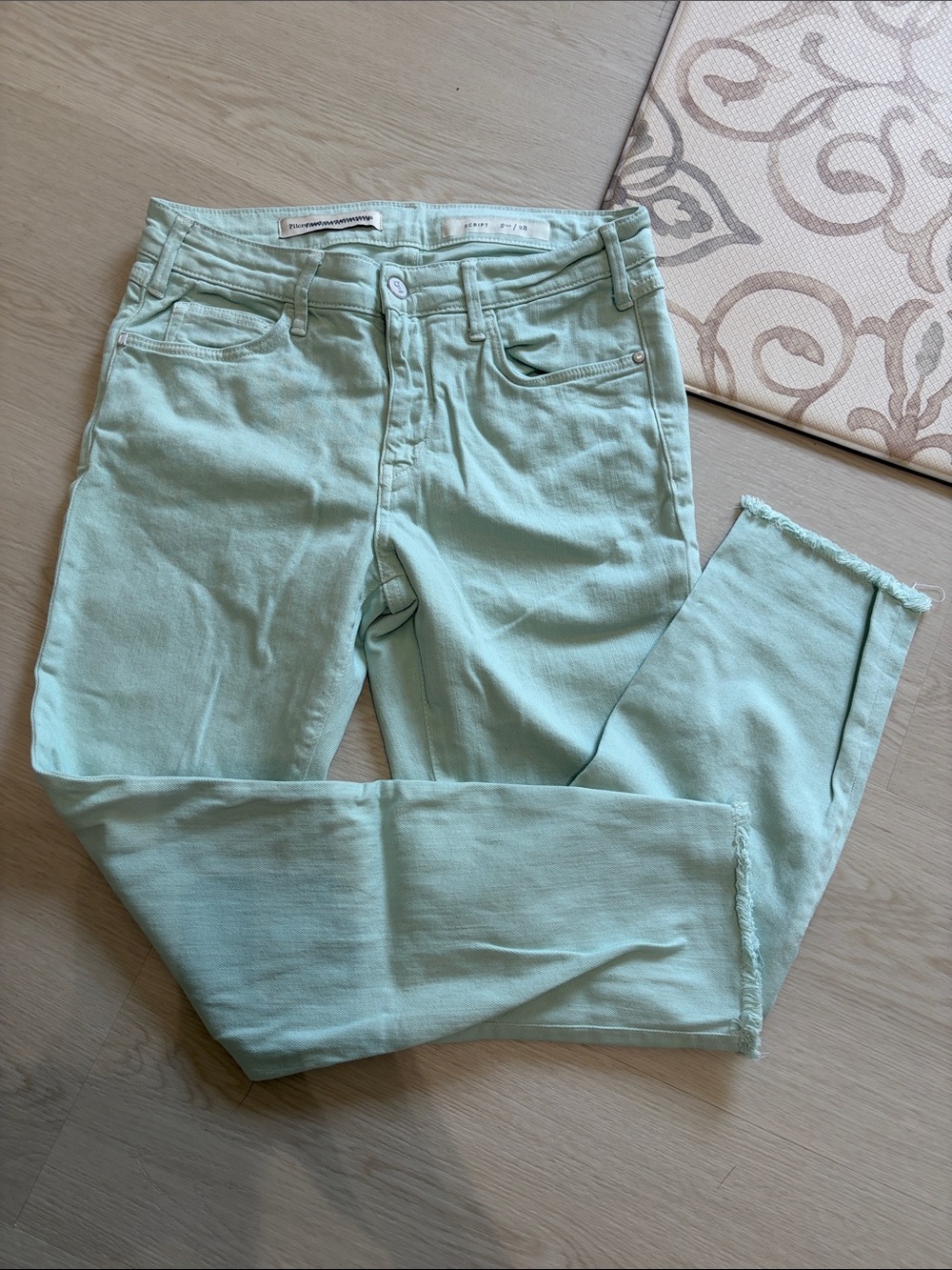 Anthropologie Pilcro mint jeans 28